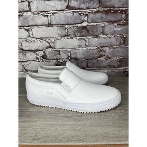 Infinity By Cherokee White Leather Slip Resistant Slip On Shoes Women 10M US/42